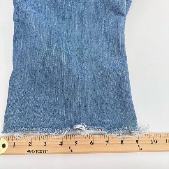 Aeropostale Jeans Women 13/14 Chelsea Bootcut Light Wash Denim Distressed 34x28 - Picture 11 of 11